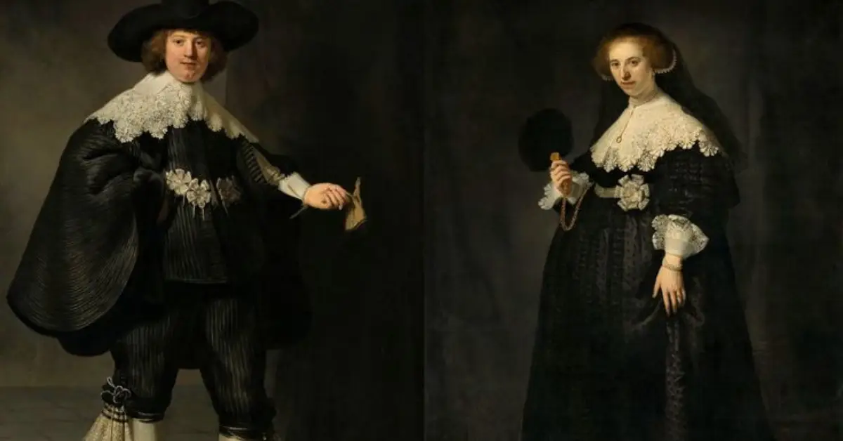 Pendant Portraits of Maerten Soolmans and Oopjen Coppit – Rembrandt van Rijn